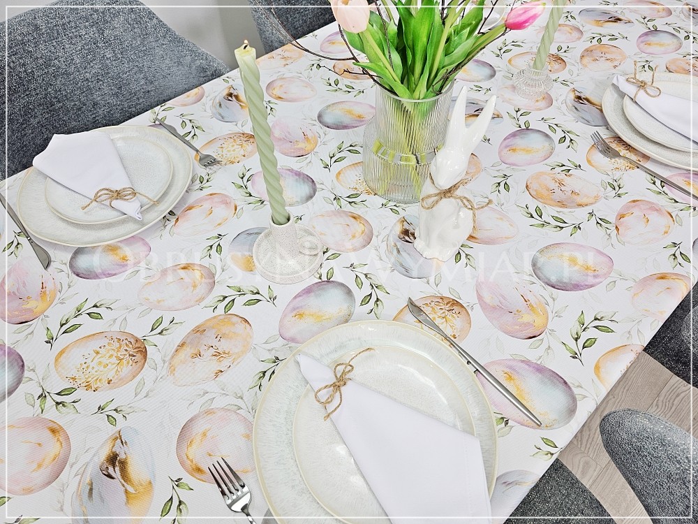 Obrus plamoodporny AKWARLOWE PISANKI