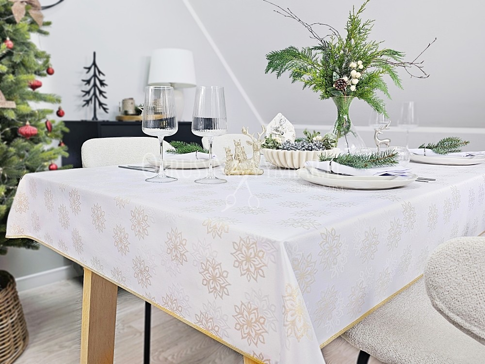 Obrus świąteczny ZIMOWA ROZETKA