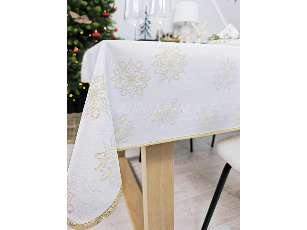 Obrus świąteczny ZIMOWA ROZETKA